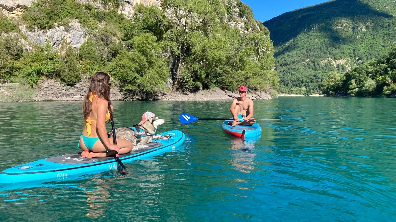 paddle et yoga au lac de castillon